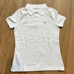 Vineyard Vines White Polo with Logo